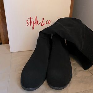 Kelimae Black Microsuede Black Boots